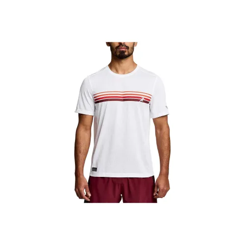 Saucony Stopwatch Graphic T Shirts Men White