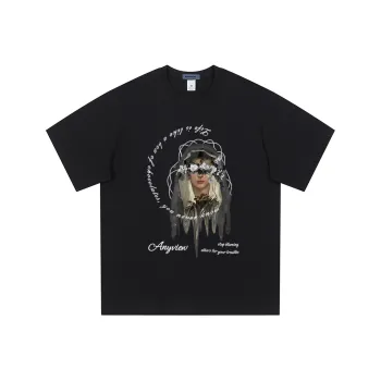 Anyveiw Drop Shoulder Sleeve T Shirt Unisex