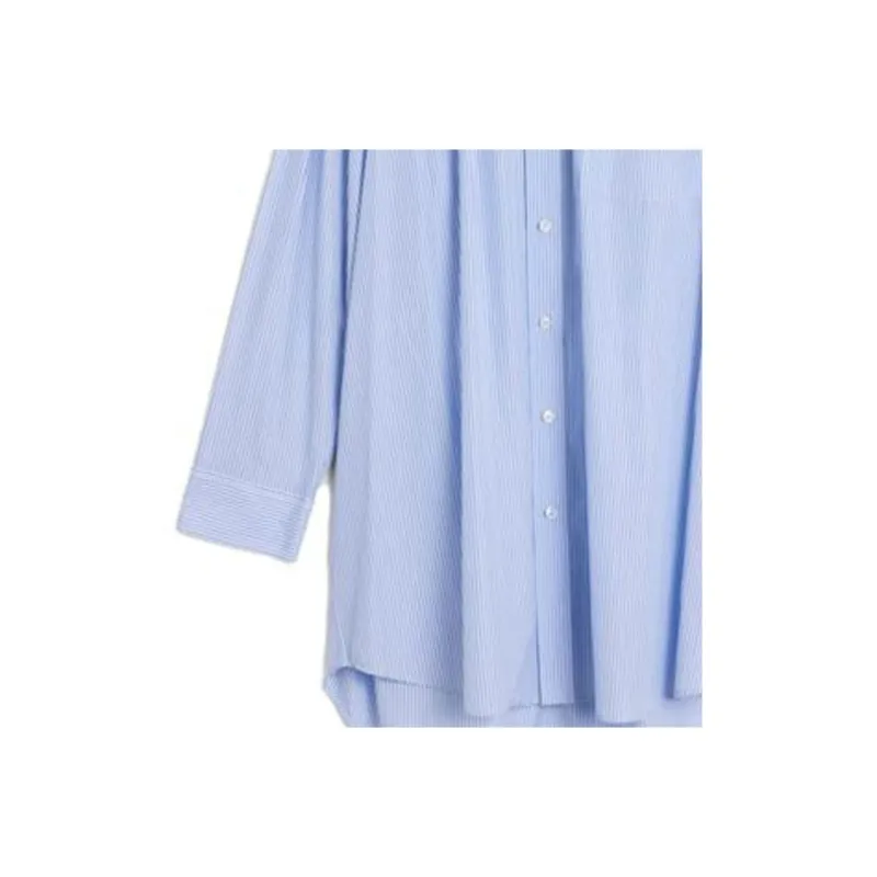 CELINE Long Sleeved Dresses Women's Blue-4