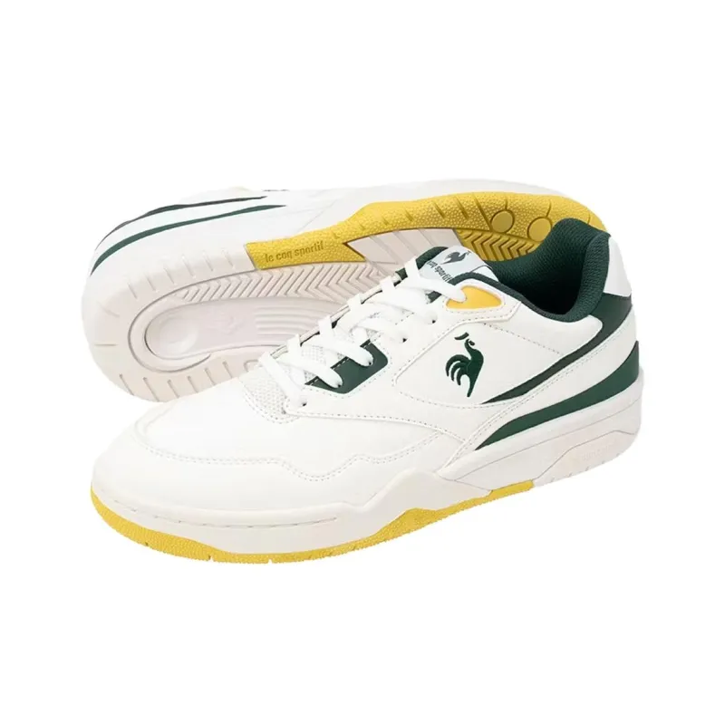 Le Coq Sportif LCS T 1100 Cushioning And Breathable Low Top Casual Shoes Unisex White Green-4