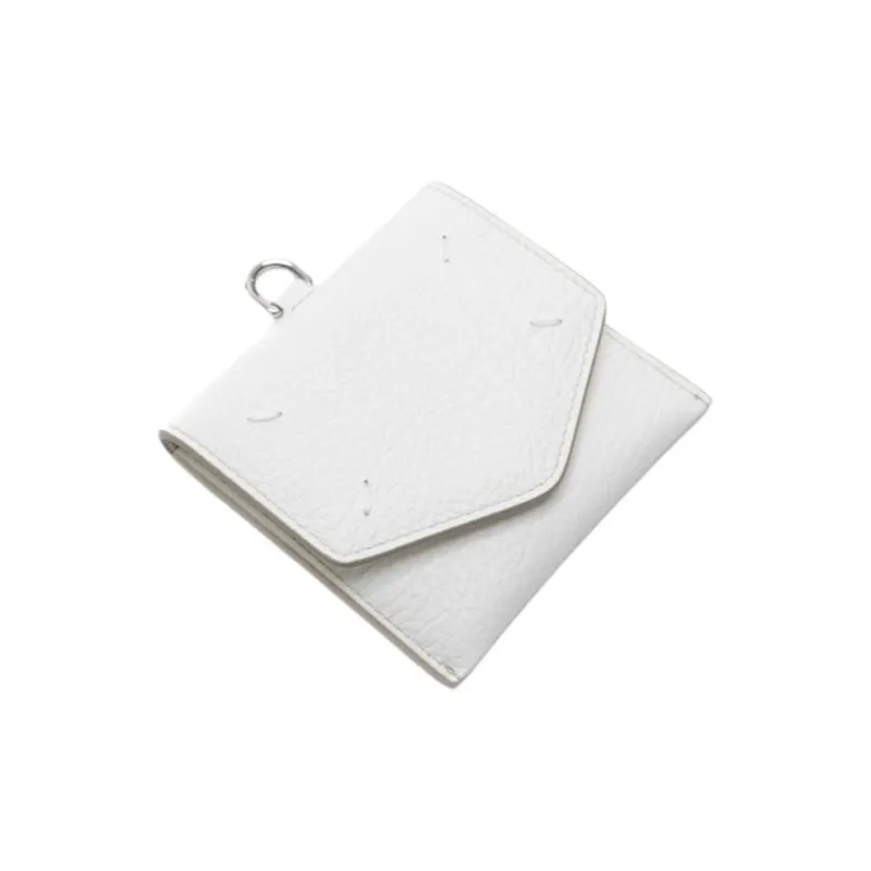 Maison Margiela Calfskin Card Holder Women's White-3