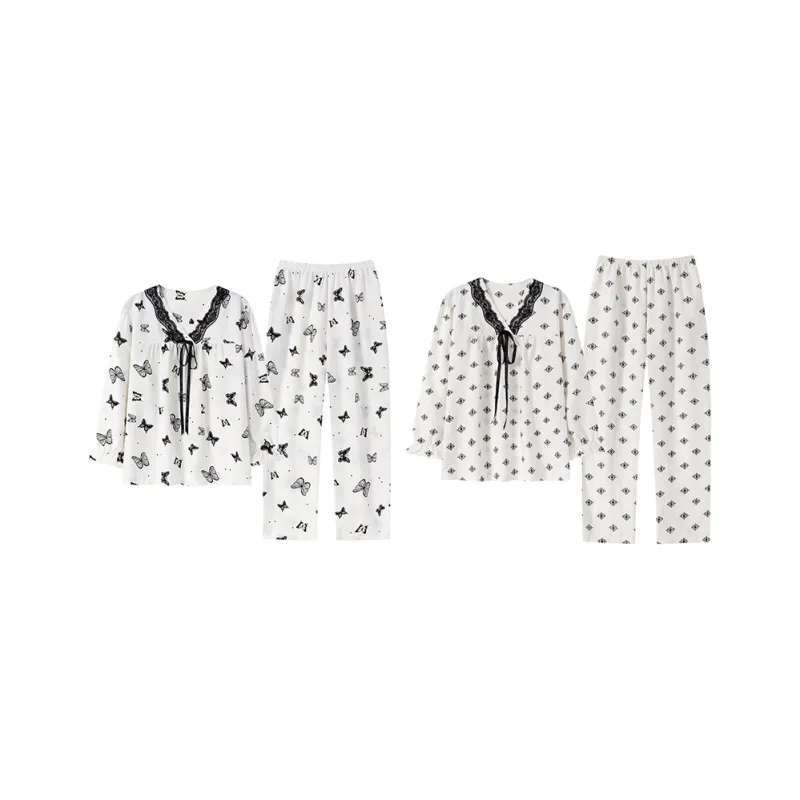 Herbal Primer Pajama Set Women's Combo Set-30