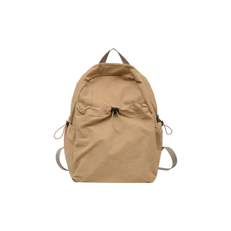 SUN EARTH &U Nylon Backpack Regular Unisex Ecru/Khaki/Black-1