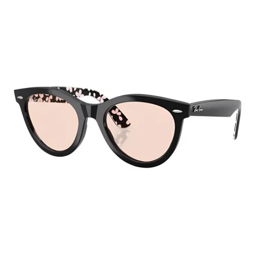 RayBan Plate Frame Oval Sunglasses Unisex Black