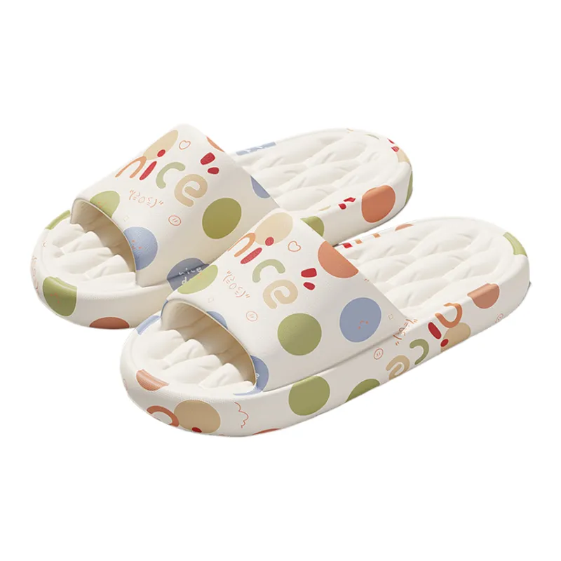 Gentle Welcome Squashy And Bouncy Feeling Slippers, Home Indoor Bathroom Slip Resistant Platform Summer Slippers-12