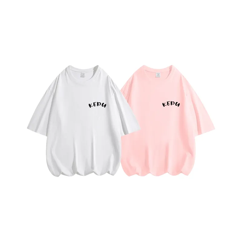Kepu T Shirt Unisex 2 Pack 2 Pack White+White-8