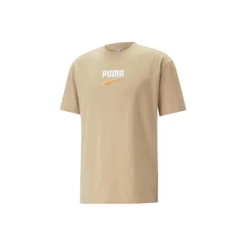 PUMA PUMA Downtown DOWNTOWN Logo Tee T-Shirt Men's Khaki