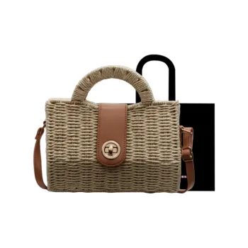 HACIN Straw Crossbody One Shoulder Handbag Women's Multicolor