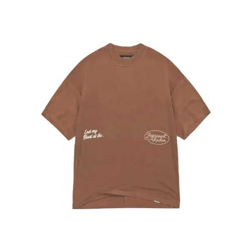 REPRESENT Chain Stitch Rodeo T-Shirt T-Shirt Men's Vintage Brown