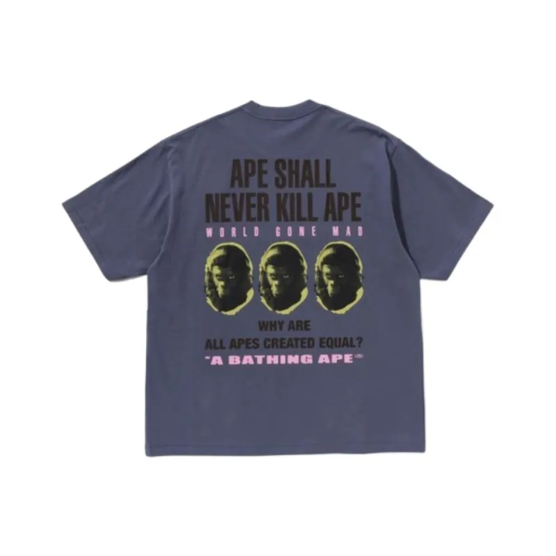 A BATHING APE Slogan Relaxed Fit Tee-3