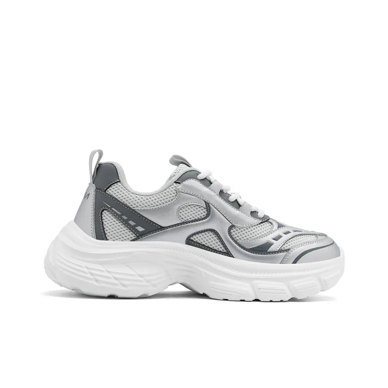 K bird Breathable Height Increasing Lightweight Low Top Chunky Sneakers Men's-1