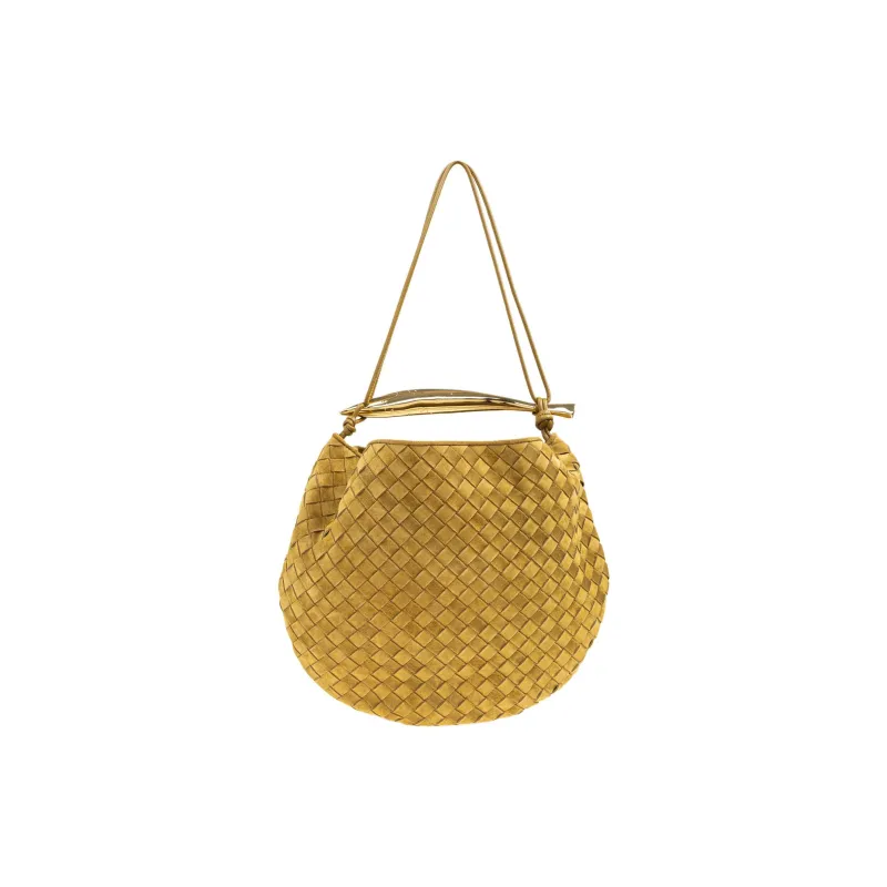 Bottega Veneta SARDINE Suede Shoulder Bag, Crossbody Bag, Handbag Large Size Women's Brown-2