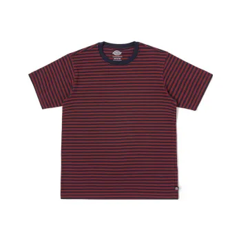 Dickies T-Shirt Unisex Navy Blue With Red Stripes