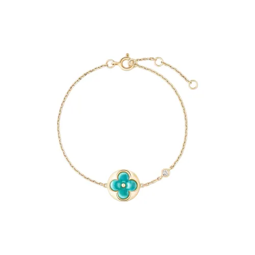 LOUIS VUITTON Color Blossom Bb Sun Bracelet Yellow Gold Amazonite And Diamond