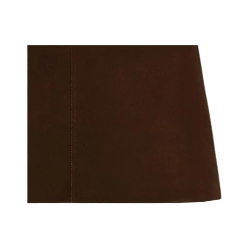CELINE Trapeze Mini Skirt In Suede-3