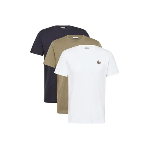 Moncler Logo Patch Pack Of Three T Shirt