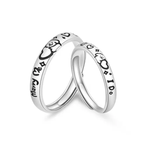 VOCK S999 Fine Silver Rings Unisex