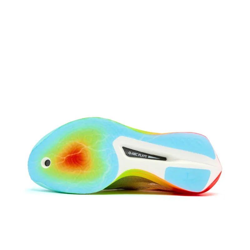 QIAODAN Phantom PB5.0 Running Shoes Men Low Top Flame Red Cirrus Blue-4
