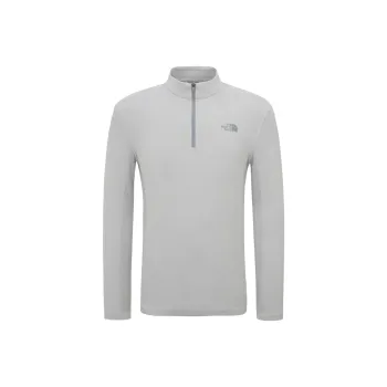 THE NORTH FACE Seamfree L/S Zip Tee T Shirt Men's Gray