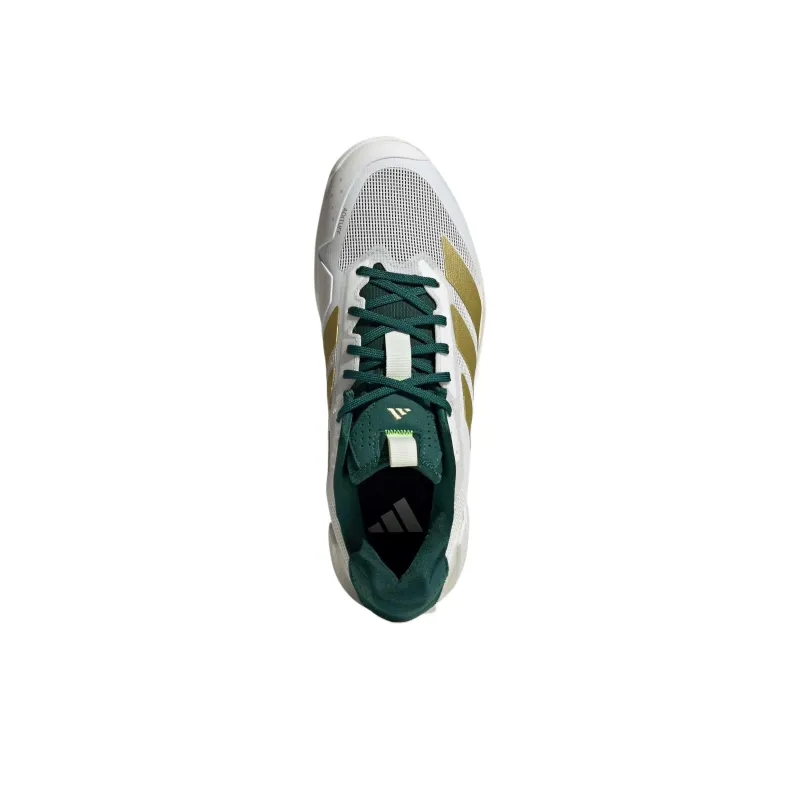 Adidas Adizero Ubersonic 5 Slip Resistant, Abrasion Resistant, Breathable Low Top Tennis Shoes Men's Bright White-4
