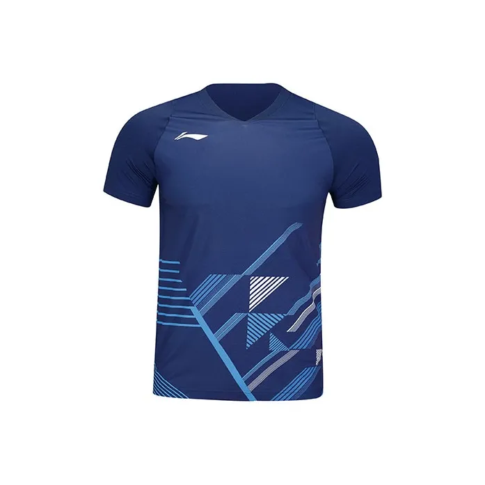 LiNing Badminton Series Raglan Sleeve T Shirt Unisex Indigo-0