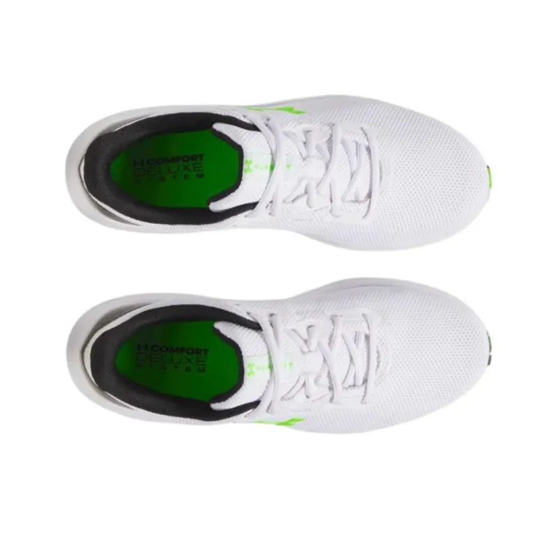 Under Armour Charged Pursuit 4 Anti Slip Wear Resistant Low Top Casual Running Shoes Men's White-3
