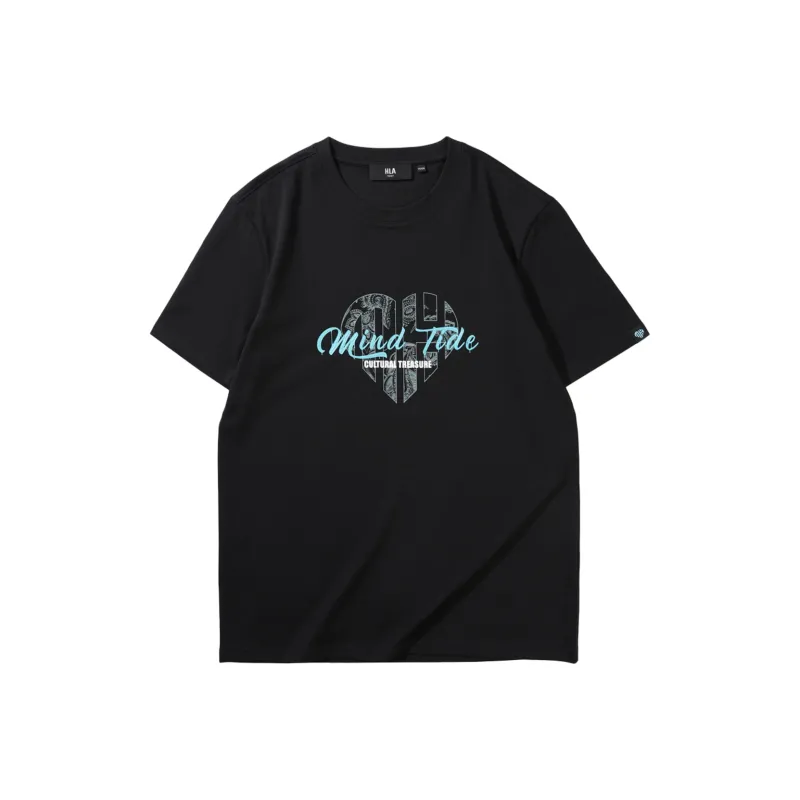 HLA The Heart Is The Series T Shirt Half Sleeve Men's-2