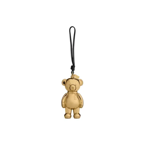 COACH Plastic, Leather Keychains Women's Yellow