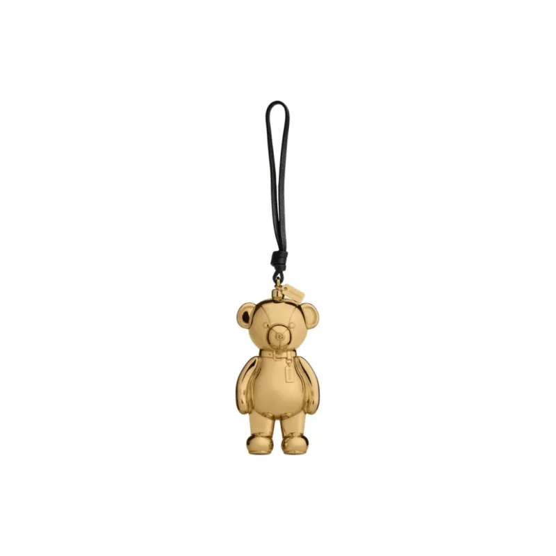COACH Plastic, Leather Keychains Women's Yellow-0