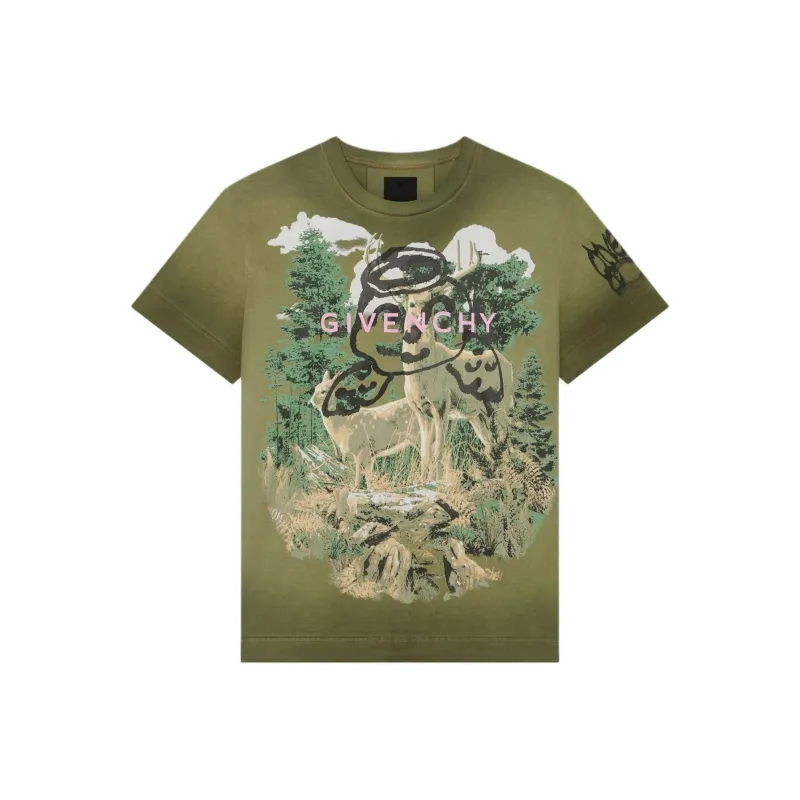 Givenchy T Shirt Men's Aqua Green-0