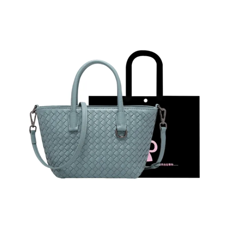 HACIN PU Handbag, Shoulder Bag, Crossbody Bag Women's Dusty Purple/Light Blue-4