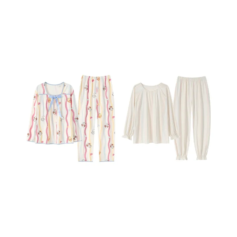 Herbal Primer Pajama Set Women's Combo Set-27