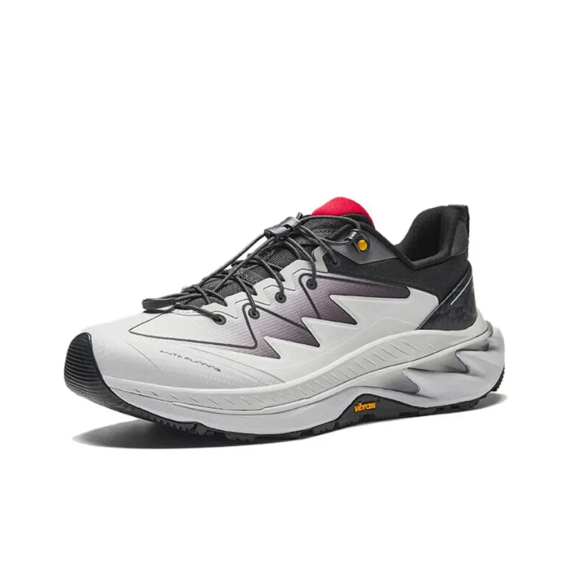 Anta Wild PRO Abrasion Resistant Slip Resistant Low Top Casual Running Shoes Men's Gray Black-1