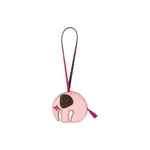 LOUIS VUITTON Calfskin Pendants Unisex Pink
