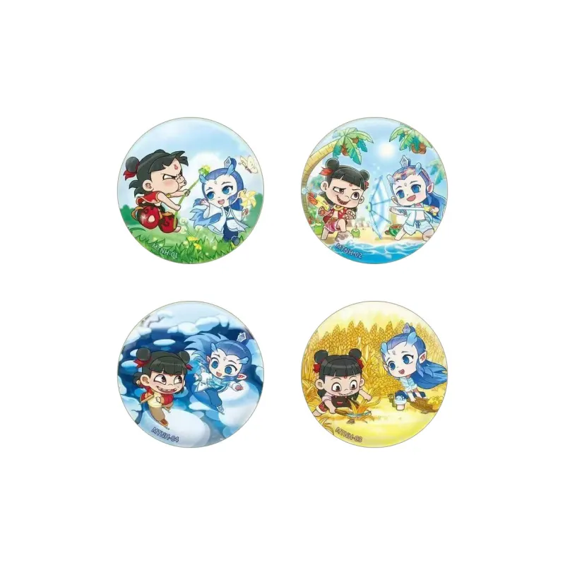 KAYOU Ne Zha Demon Child Conquers The Sea Hug Collection Four Seasons Collection Badges-5