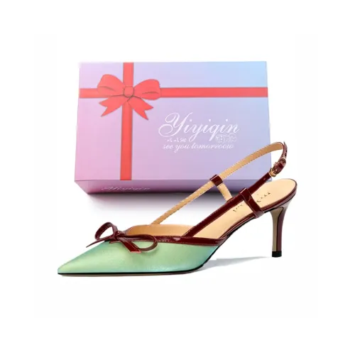 Take The Qin Slim Heel High Heels 9cm Women's Green