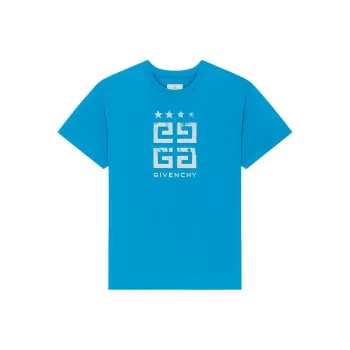 Givenchy Faded 4G Logo Printed Crewneck T Shirt