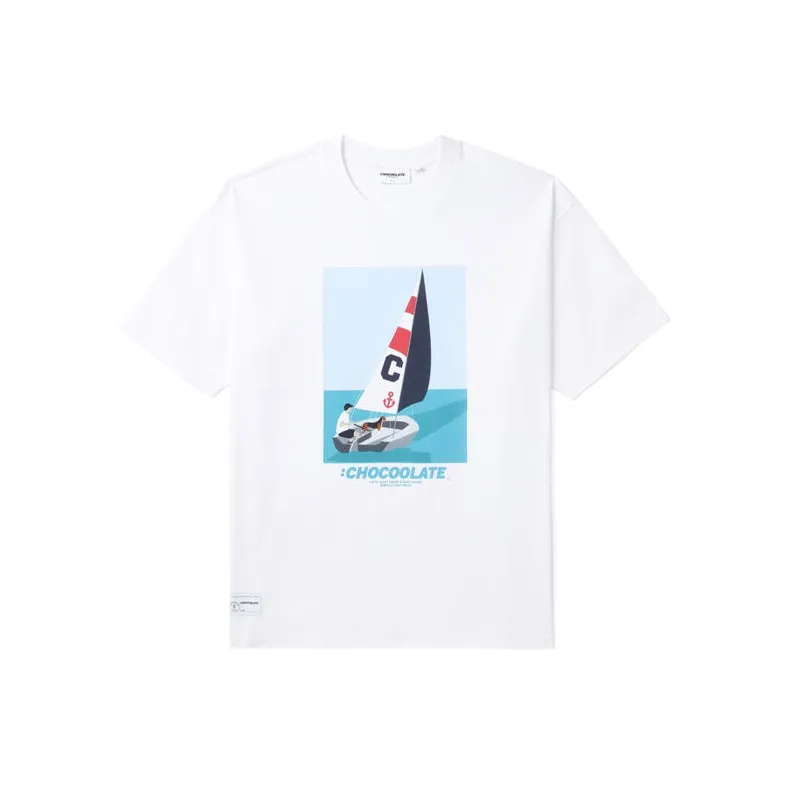 :CHOCOOLATE Graphic-print Cotton T-shirt-5