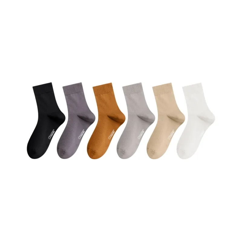 AOKANG Mid Calf Socks Men's 6 Pack-14