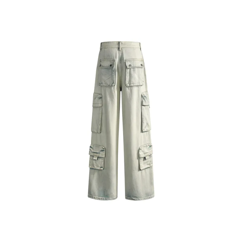 Endless Abyss Jeans Unisex Washed White-1