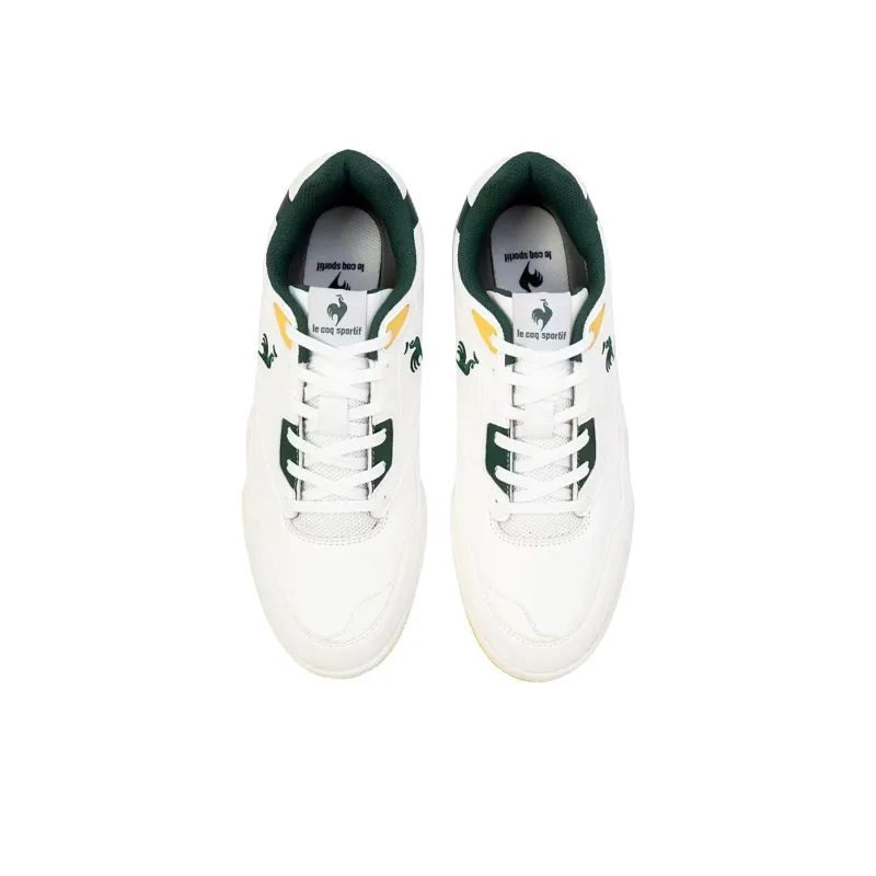Le Coq Sportif LCS T 1100 Cushioning And Breathable Low Top Casual Shoes Unisex White Green-2