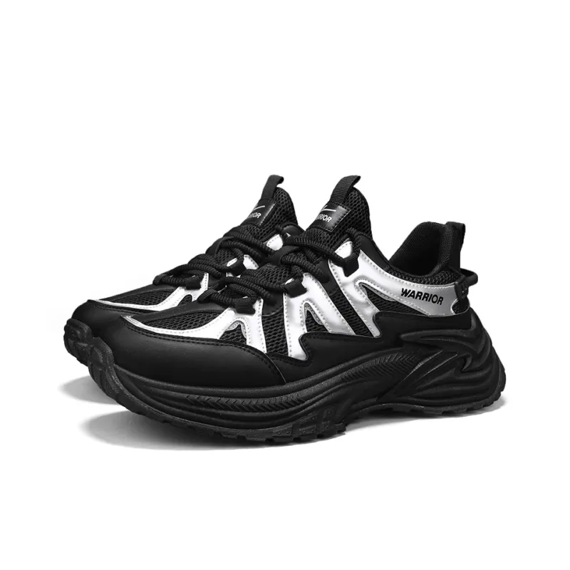 Warrior Anti Slip And Wear Resistant Breathable Low Top Casual Shoes Men's White Green Khaki-15