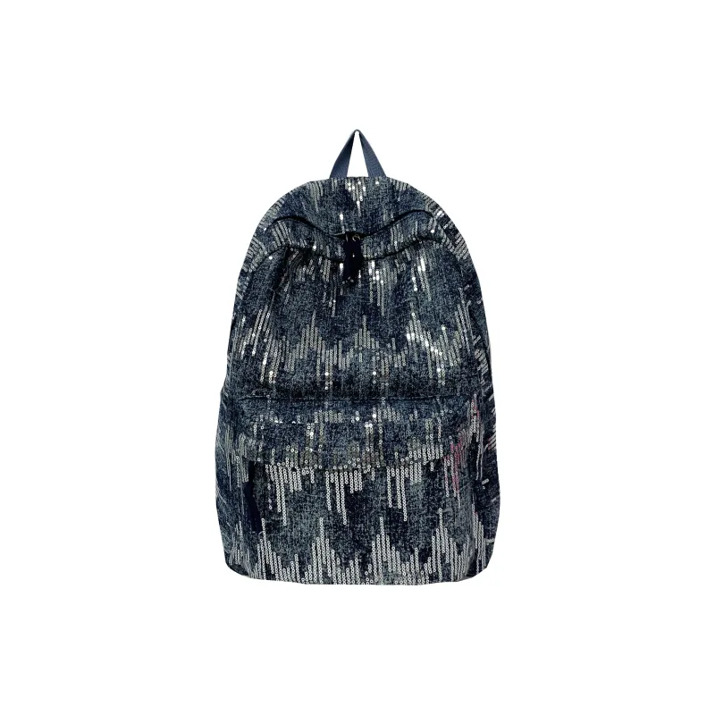 SUN EARTH &U Denim Backpack Regular Unisex Multicolor-1