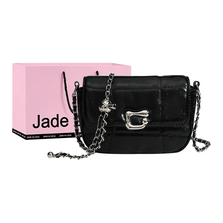 Jade En Plus PVC Crossbody Bag Regular Women's Black/Silver-0