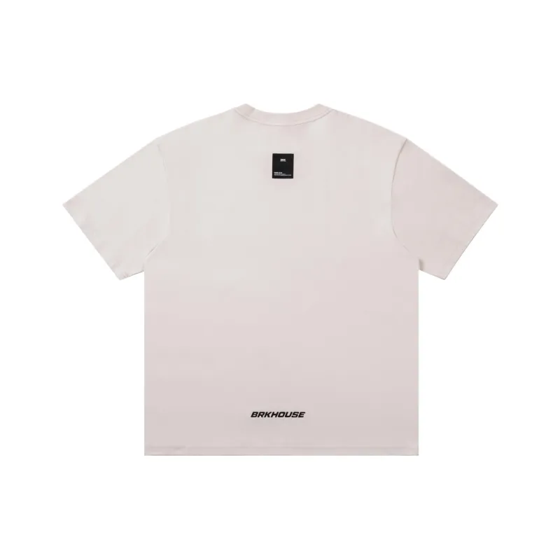 WOOD SOON Top Casual Print Basic Cooling Half Sleeve Unisex-5