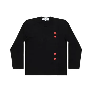 CDG Play SS24 T Shirt Unisex Black