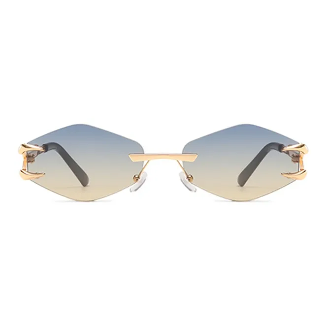 NOME Zinc Alloy Irregular Shape Sunglasses Unisex-4
