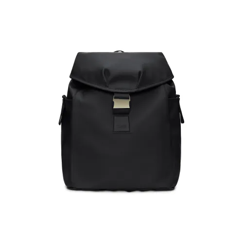 Rains Polyester burberry Unisex Black/Rose Brown/Soft Light Yellow
