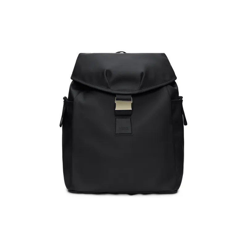 Rains Polyester Backpack Unisex Black/Rose Brown/Soft Light Yellow-0