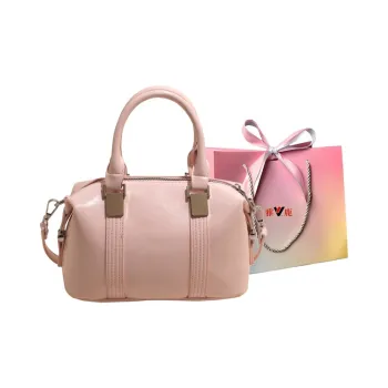 Yalu PU Handbag Women's Black/Light Yellow/Light Pink/White